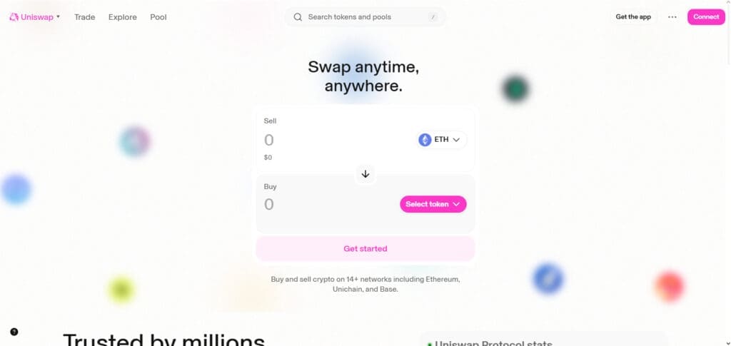 Connect to Uniswap