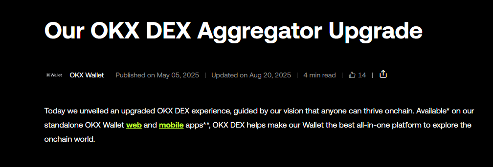 OKX DEX Aggregator
