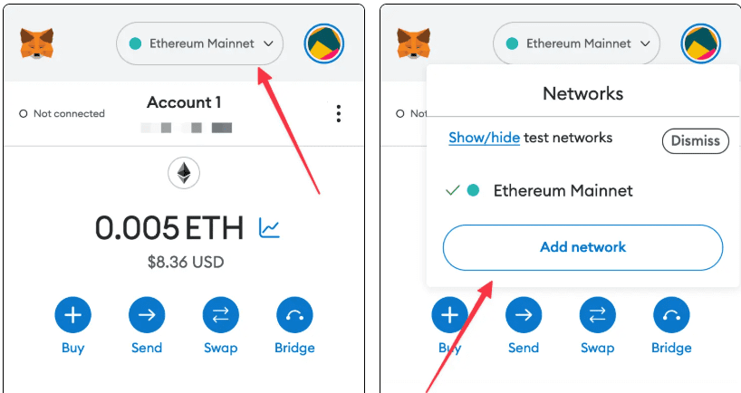 Open MetaMask Wallet