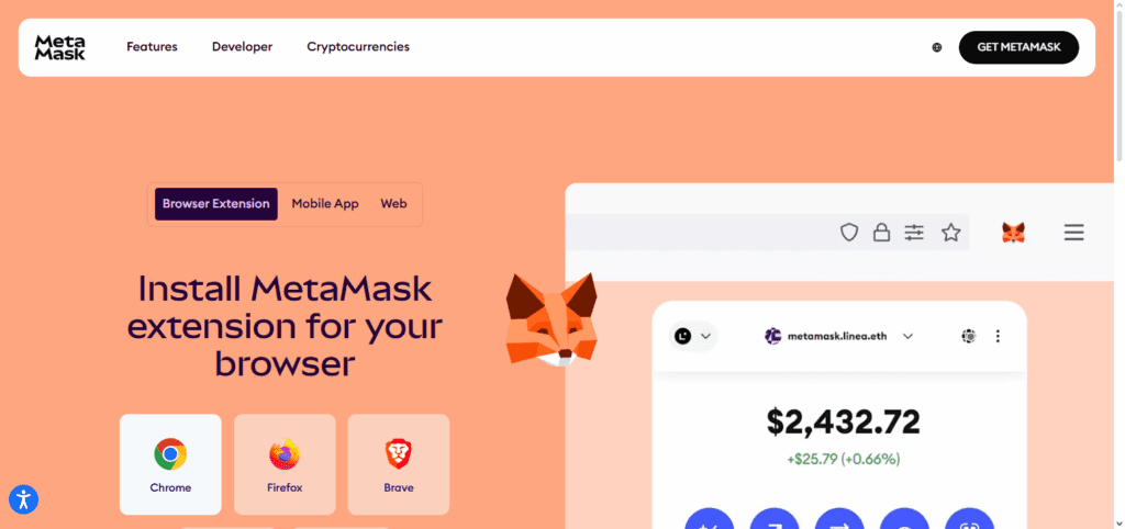 Step 1: Launch MetaMask