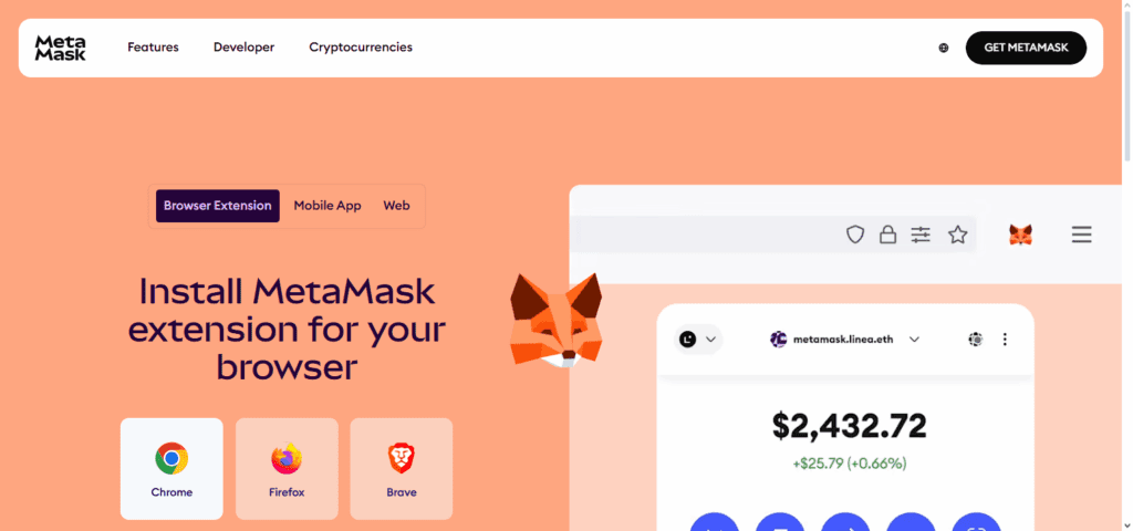 Step 1: Download and Launch MetaMask