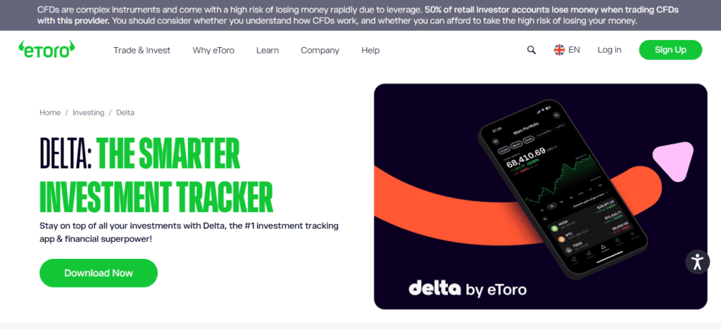 Delta Investment Tracker